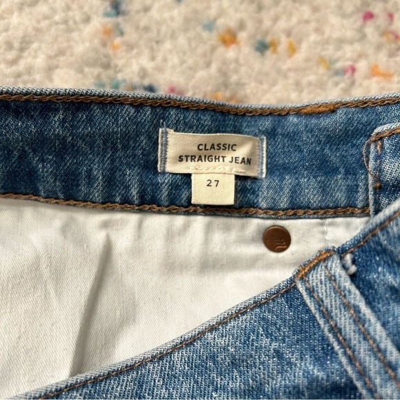 Madewell Classic Straight Jeans in Nearwood Wash sz 27 - Picture 4 of 5